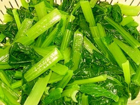 和え物や炒め物に便利☆時間差で小松菜のお浸し